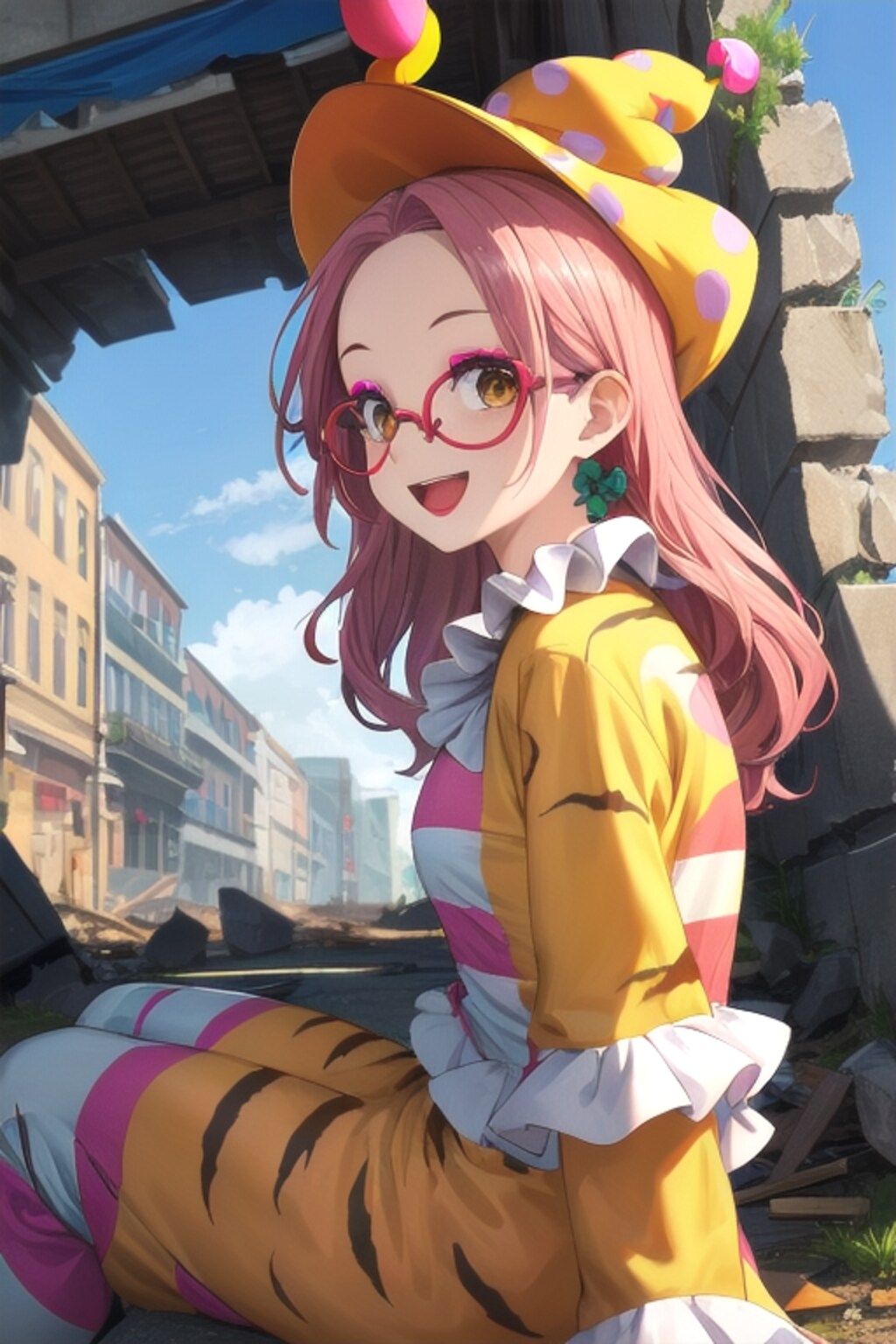 虎縞メガネちゃん