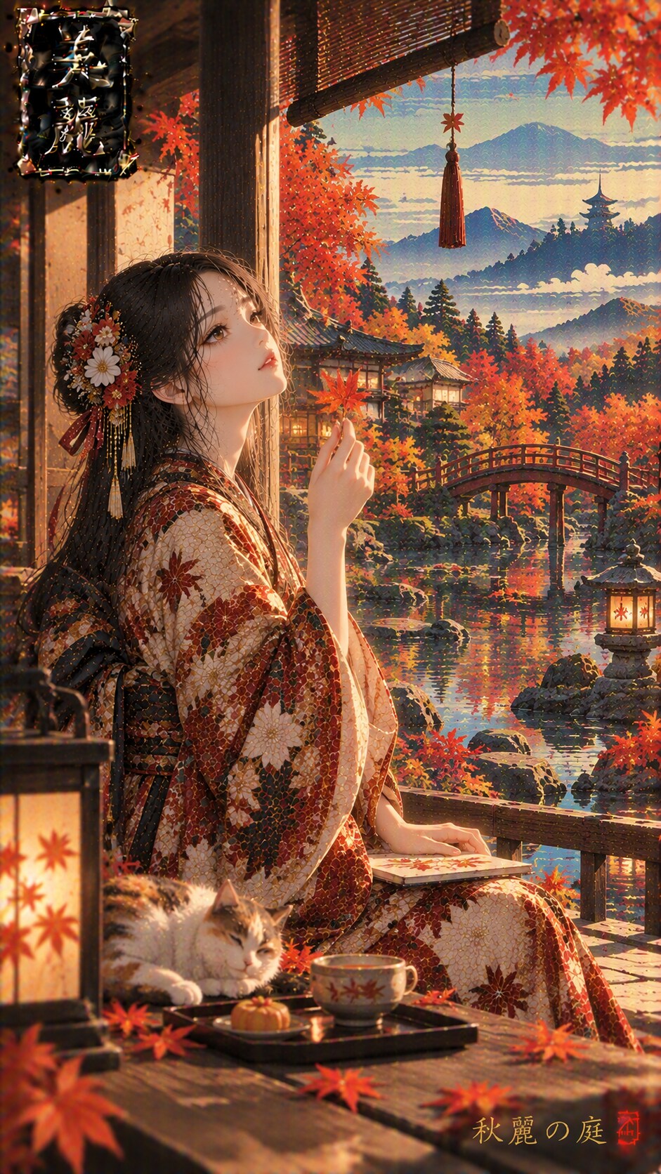 Beautiful Japanese-style illustration / 和風美麗イラスト #patreon #ChatGPT #kimono #wafuu #美麗 #和風 #美麗アート #be | の人気AIイラスト・グラビア