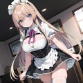 女の娘♪　黒髪ロングメガネっ娘メイドさん♡（10枚） 5枚目