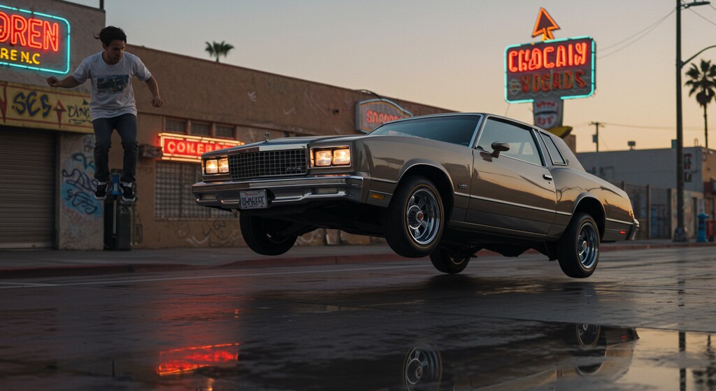 ローライダーとホッピング対決！