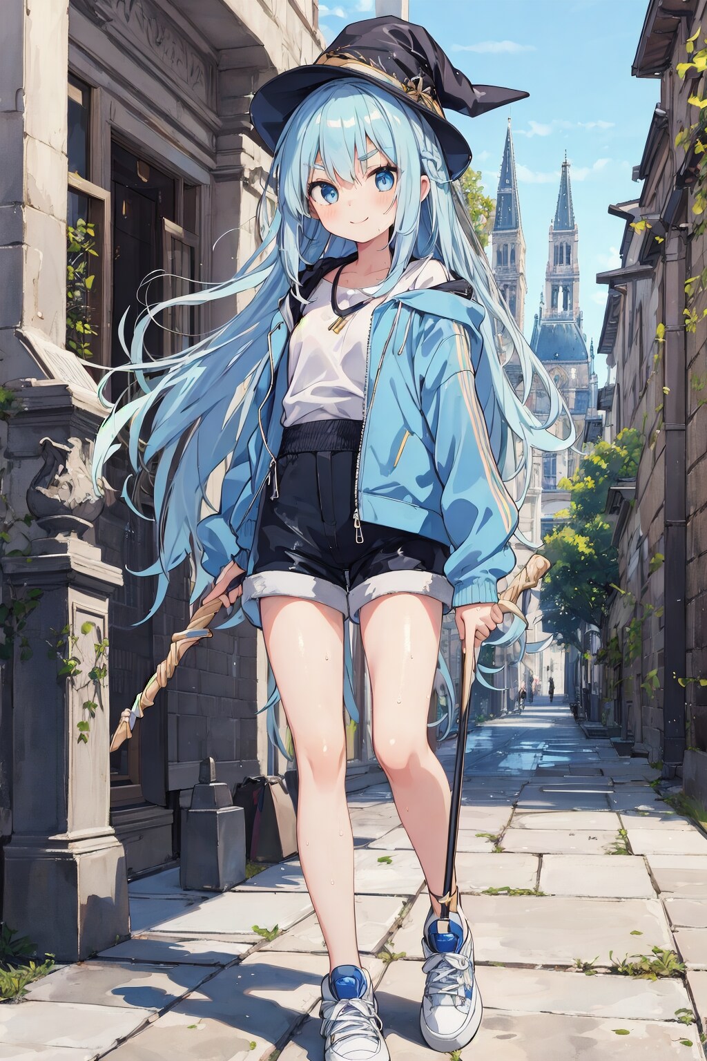 青髪の魔女見習