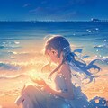 浜辺 2枚目