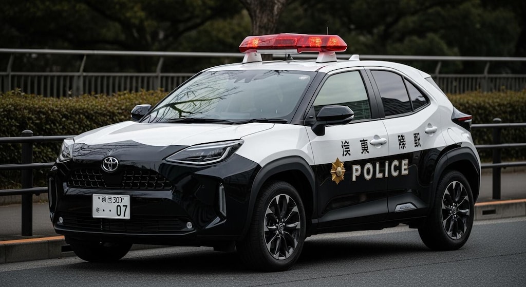 ヤリスクロスパトロールカー