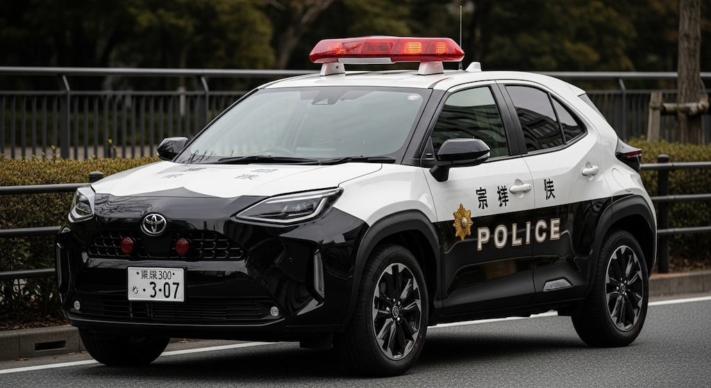 ヤリスクロスパトロールカー