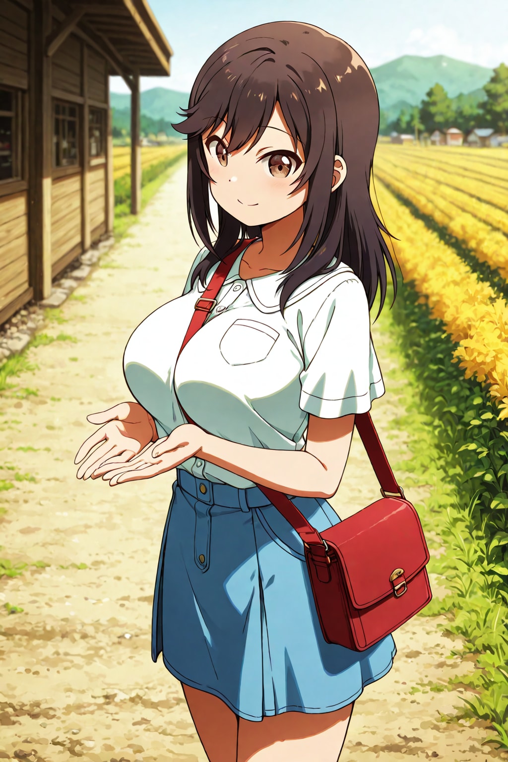 田舎町でお出かけほたるん🎒❤️ | の人気AIイラスト・グラビア
