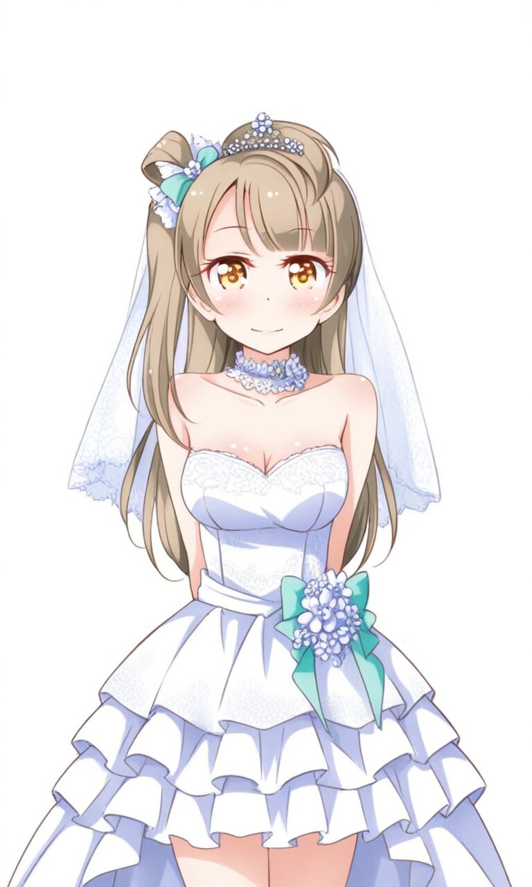 南ことり ウエディングドレス