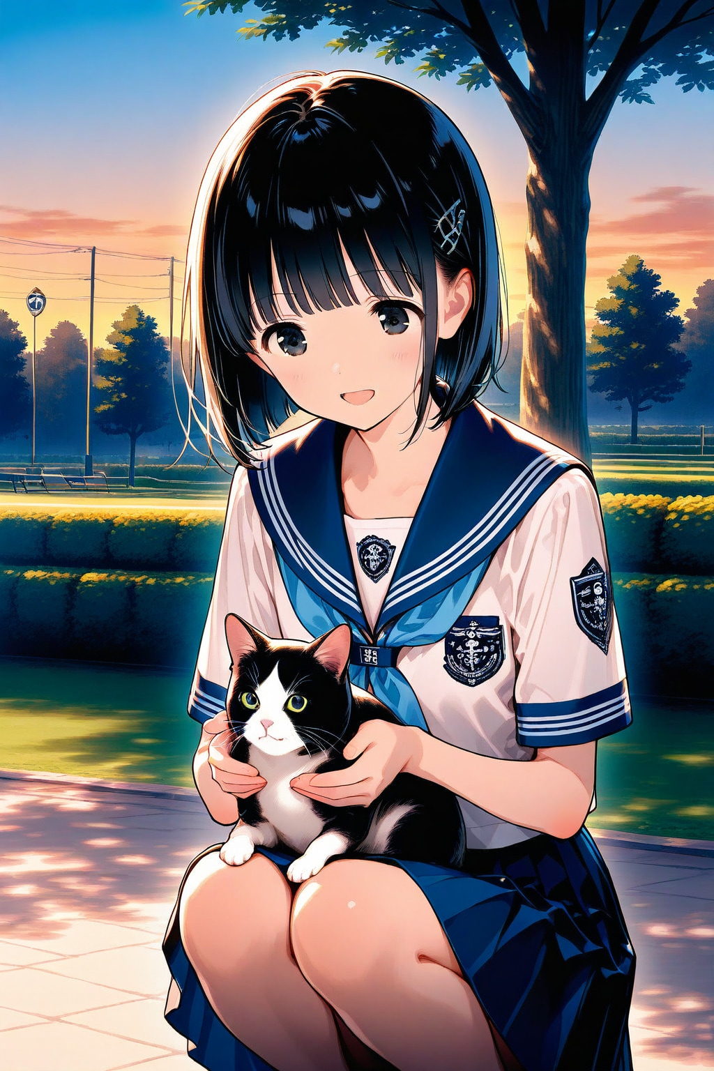 猫🐈と妹ちゃん✨