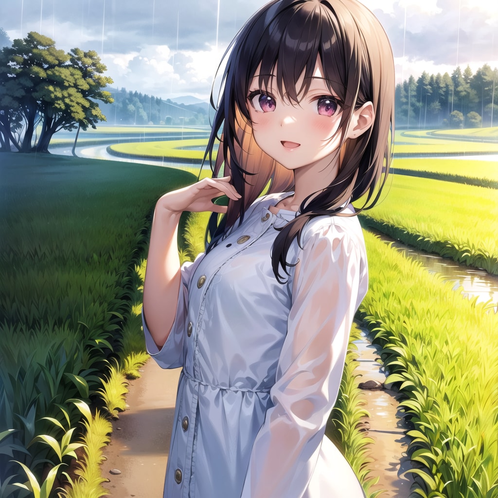 雨の帰り道