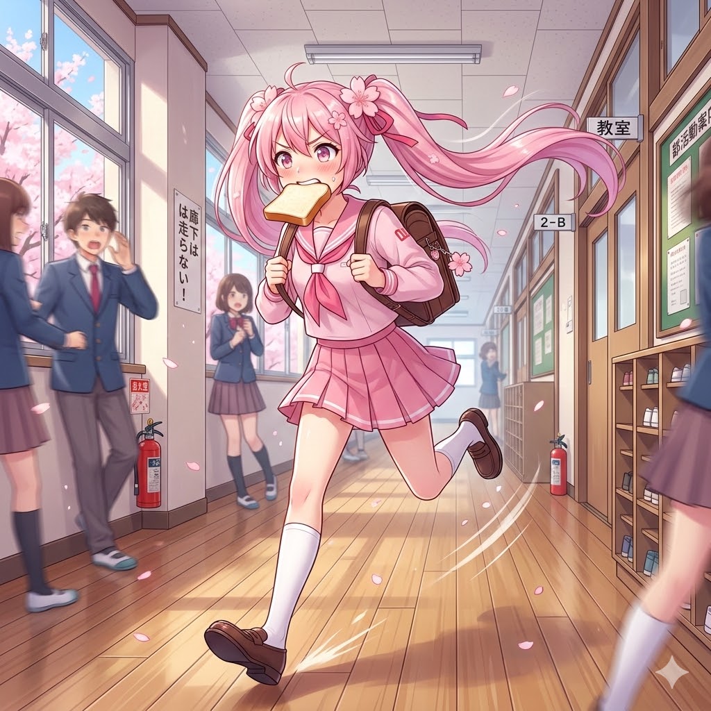 遅刻ガーリー | の人気AIイラスト・グラビア