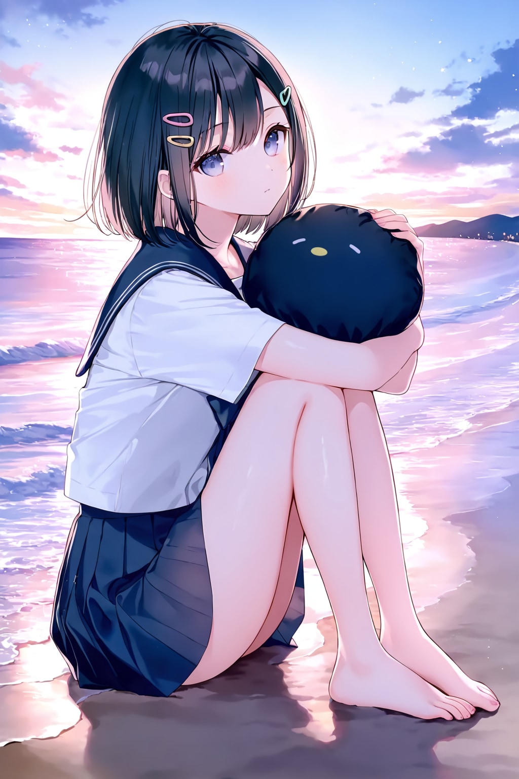 セーラー服と砂浜(LILAC)(20)