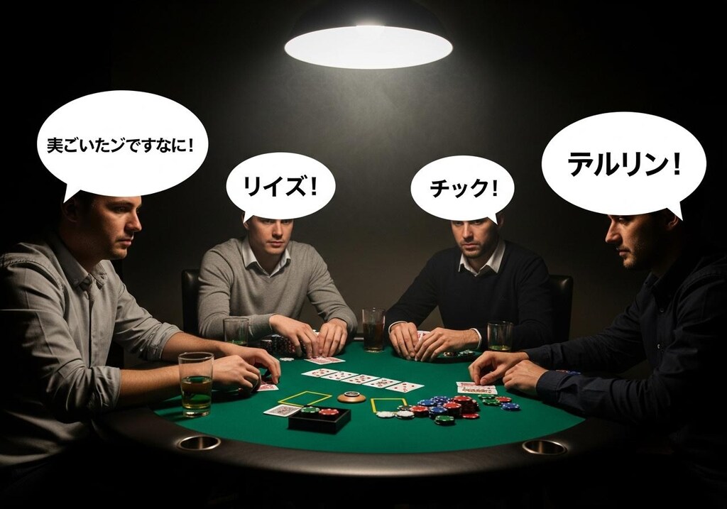 今日はポーカーテーブルで喋らせてみた