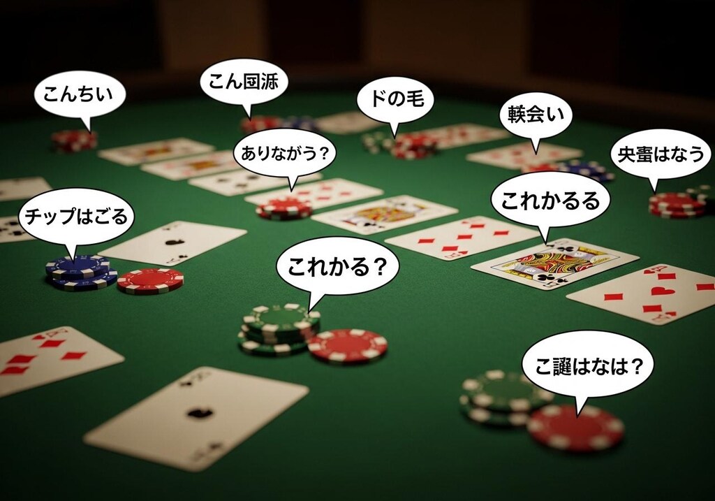 今日はポーカーテーブルで喋らせてみた