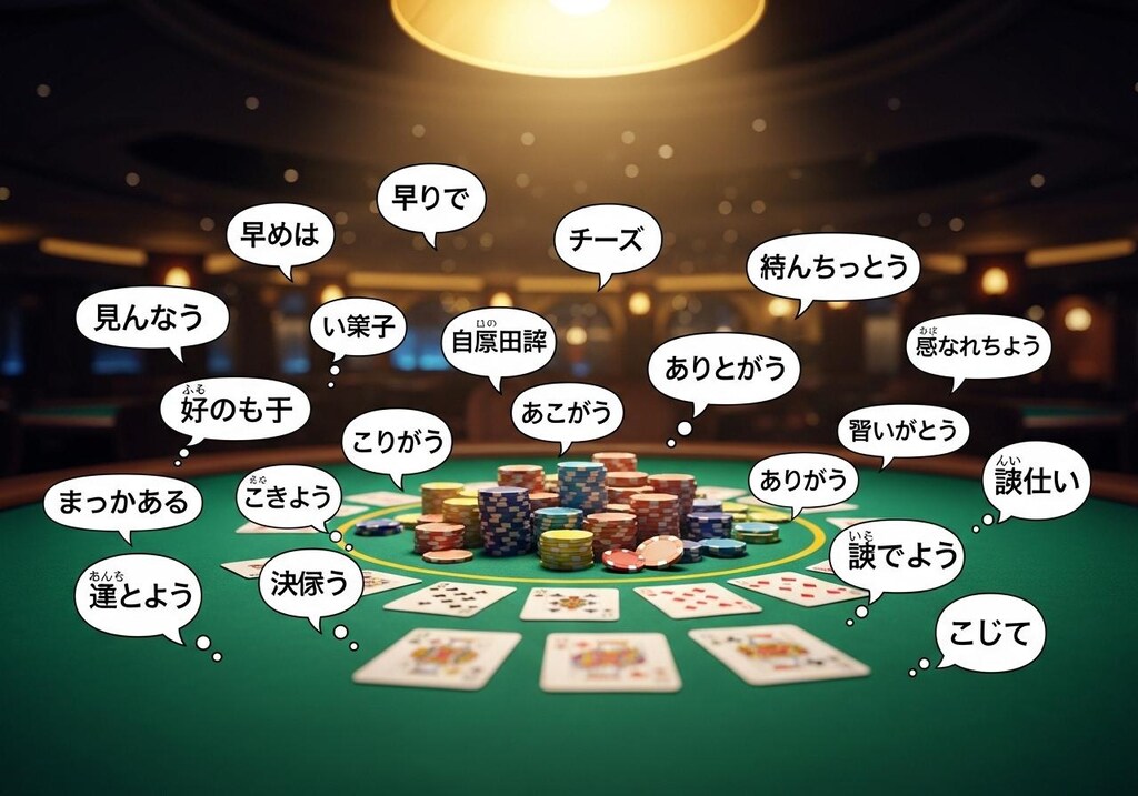 今日はポーカーテーブルで喋らせてみた