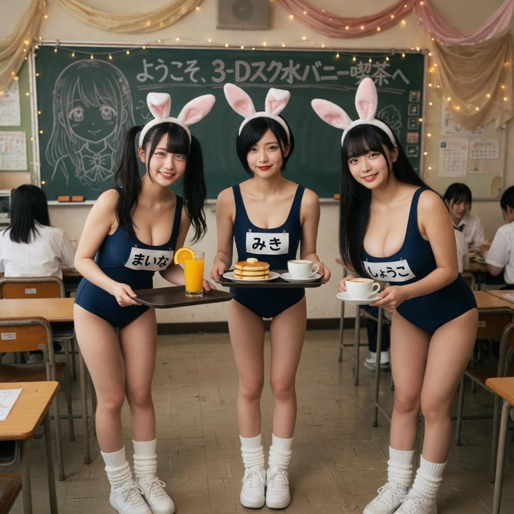 スク水バニー喫茶へようこそ！