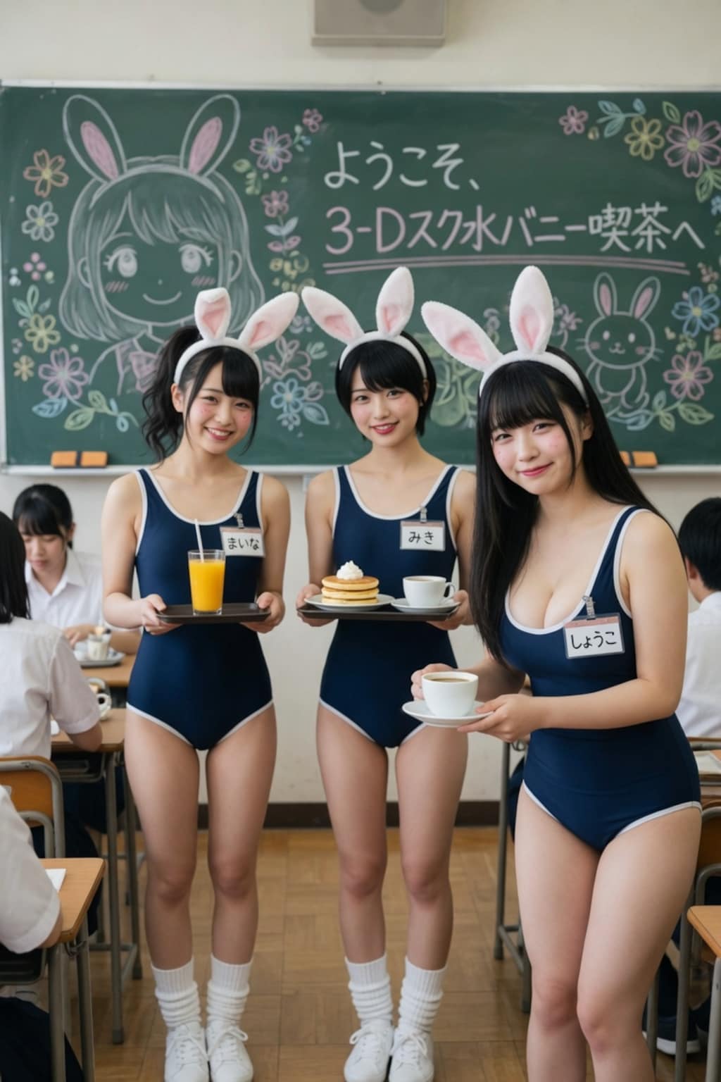 スク水バニー喫茶へようこそ！
