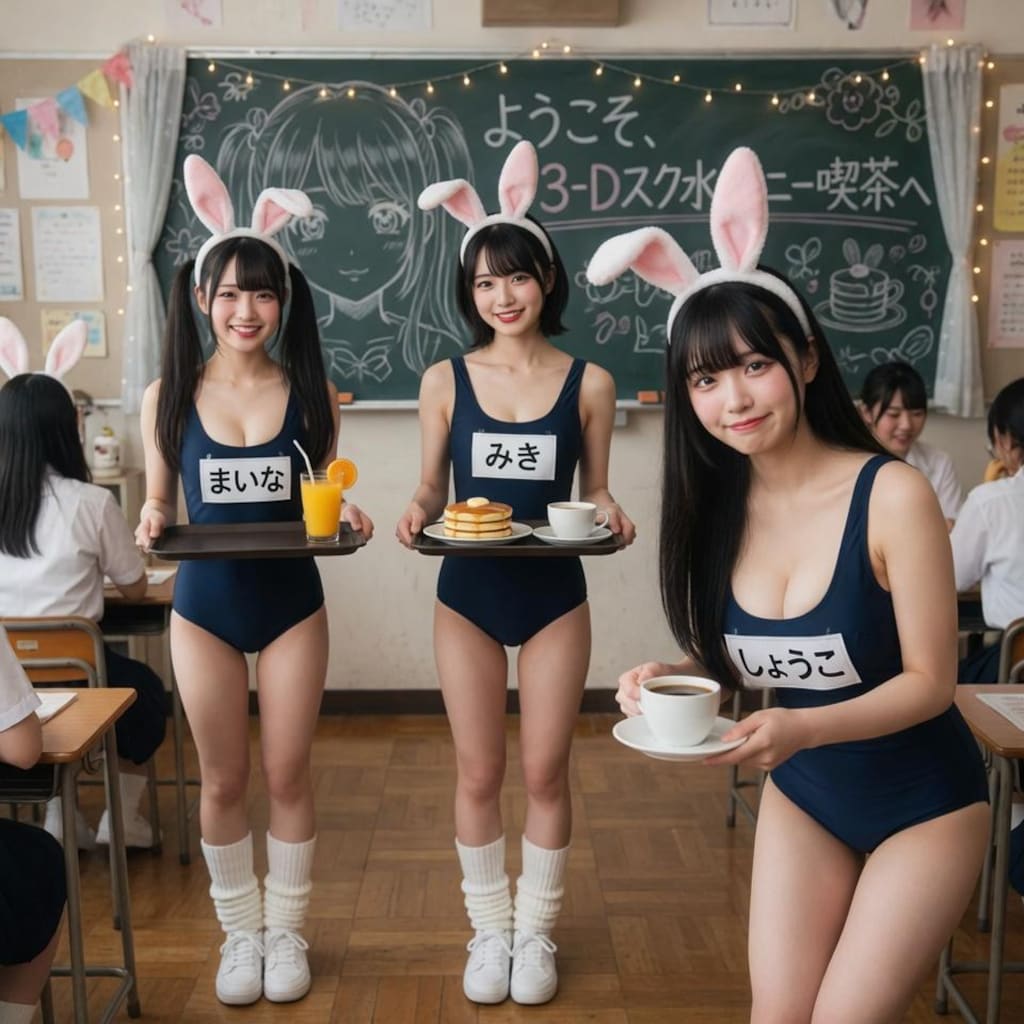 スク水バニー喫茶へようこそ！
