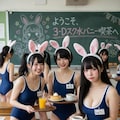 スク水バニー喫茶へようこそ！ 3枚目