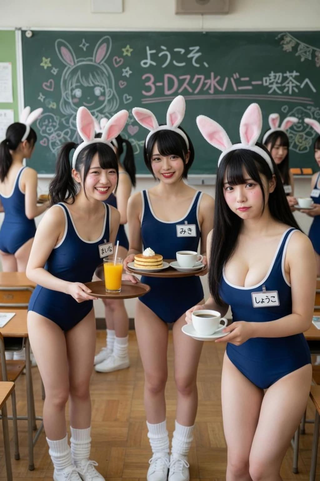 スク水バニー喫茶へようこそ！