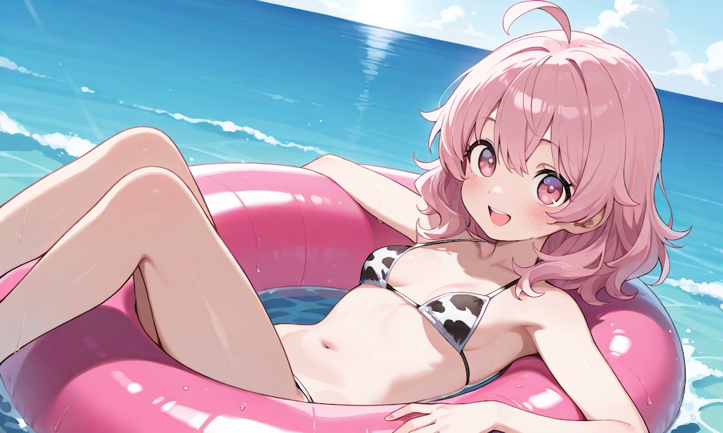 牛ビキニのウチの娘、誰と遊ぶ？【昼】