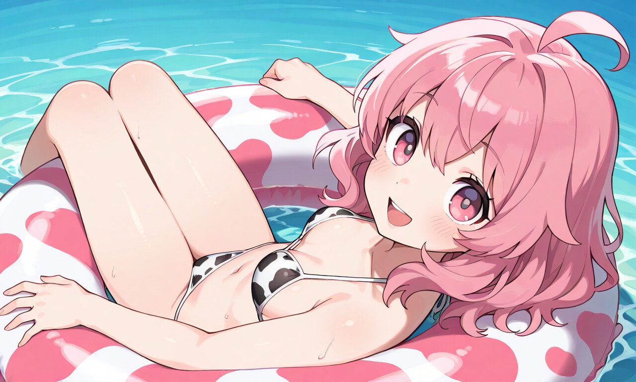 牛ビキニのウチの娘、誰と遊ぶ？【昼】