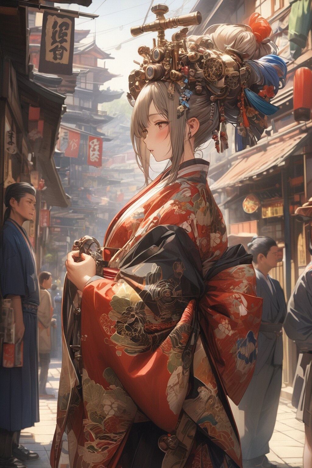 スチームパンク+花魁