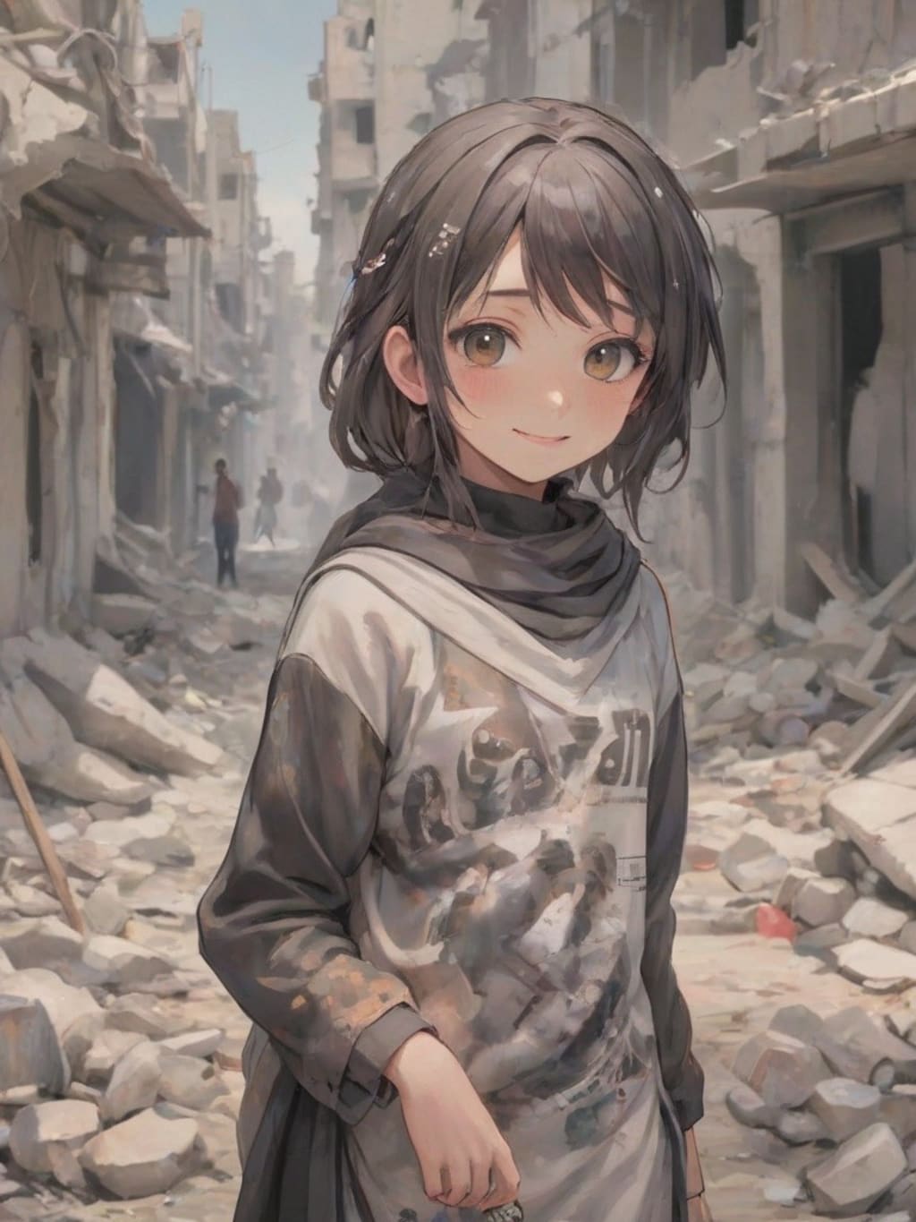 灰燼都市の未來への光?ガザの少女