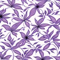 purple pattern.botanical,flower,ivy 3枚目
