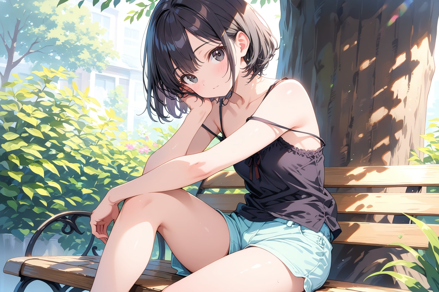 木陰 | の人気AIイラスト・グラビア