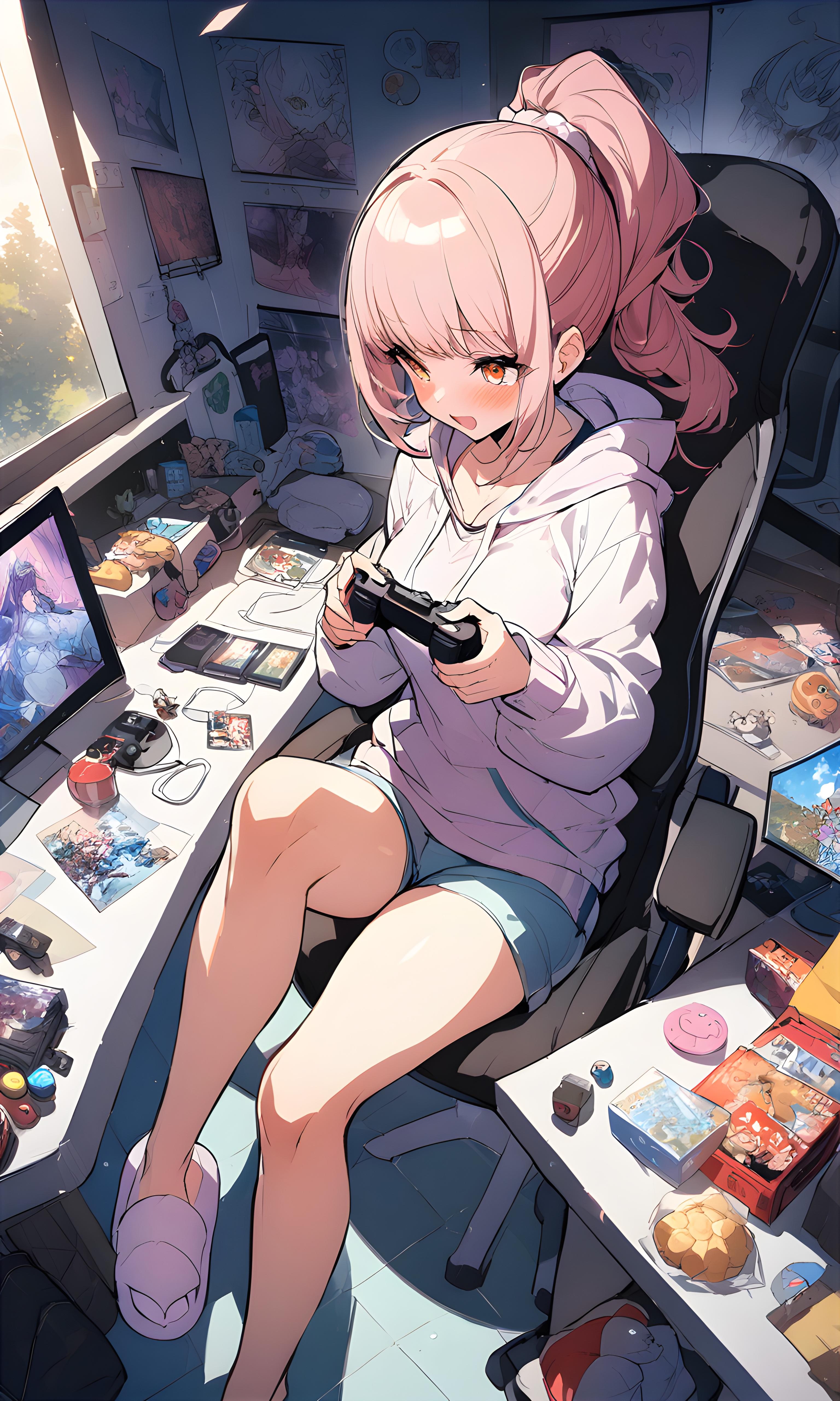 さてと…🎮今日も徹夜かなっ❣️