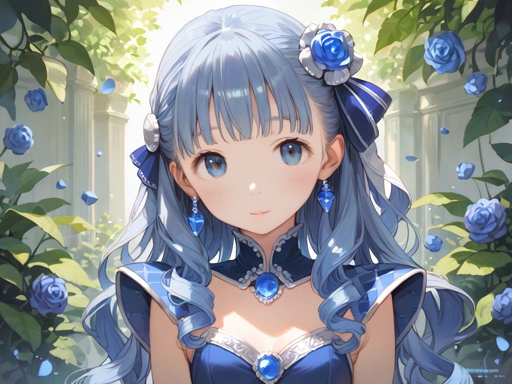 誕生石を擬人化【サファイアその１】１２枚