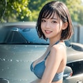 洗車する れなちゃん 3枚目