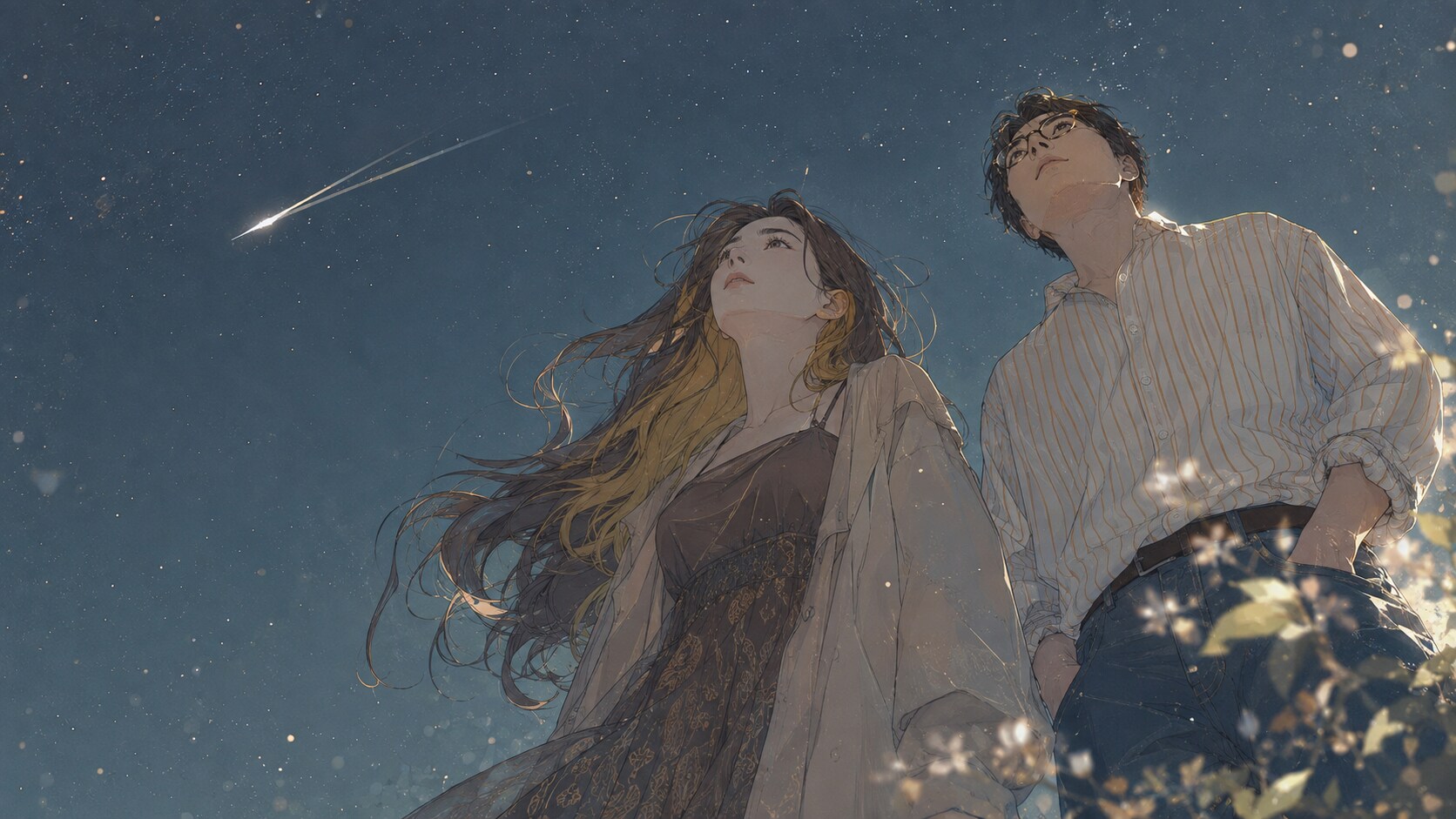 あれは誰かの願いを叶えるほうき星 | の人気AIイラスト・グラビア