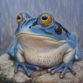 青いカエル 3枚目