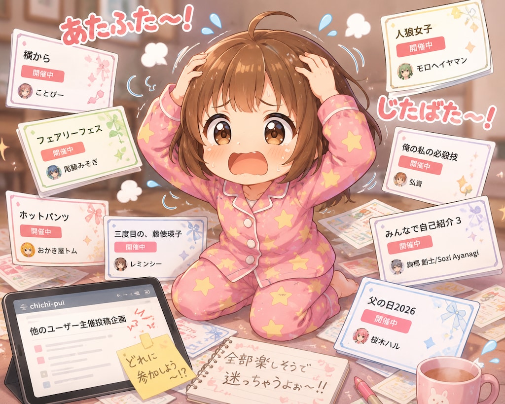 企画が多すぎるよお