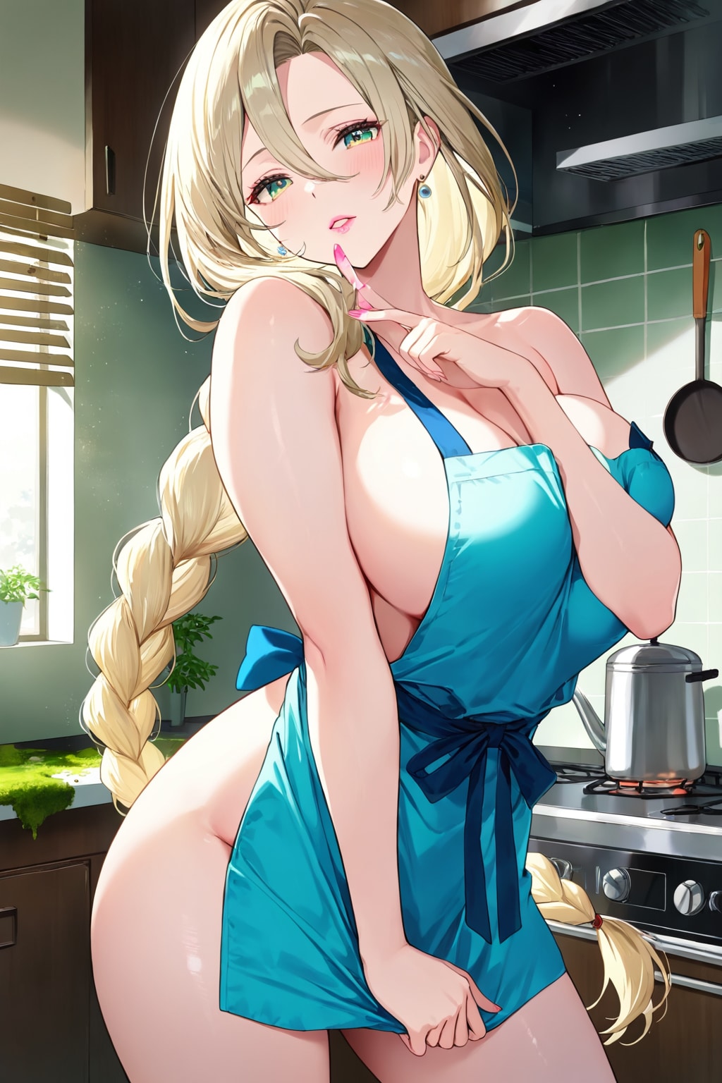 裸エプロン