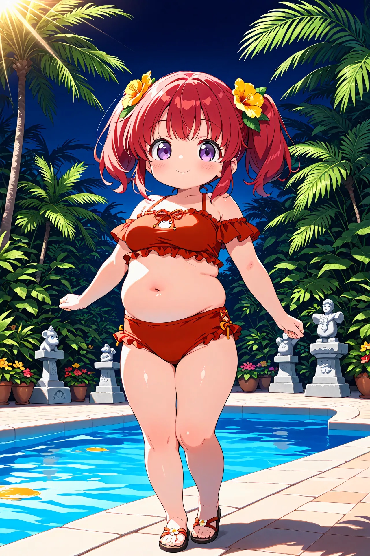 めぐみちゃんと夜のアジアンリゾート