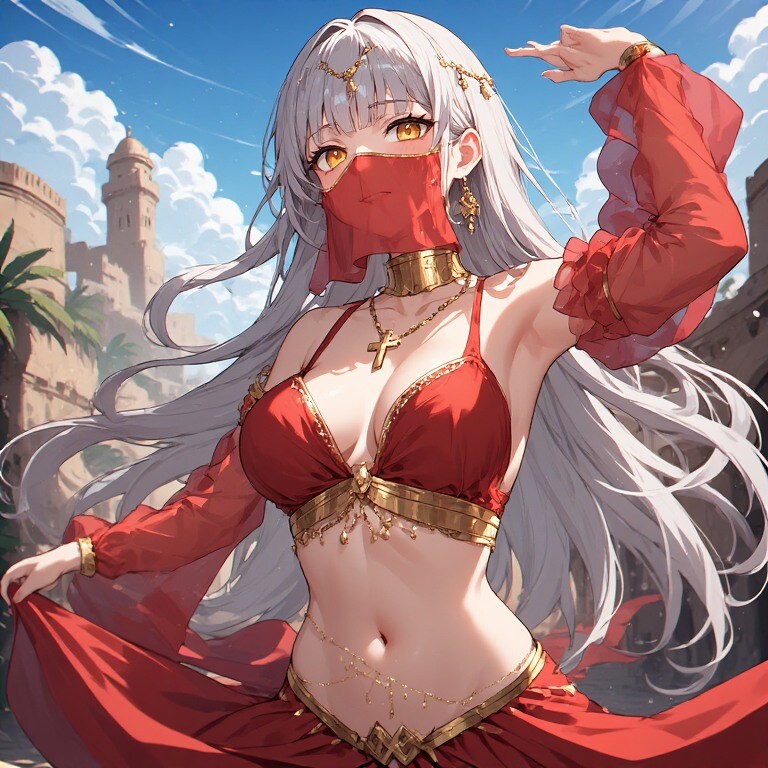 ジルリィさんもアラビアン衣装