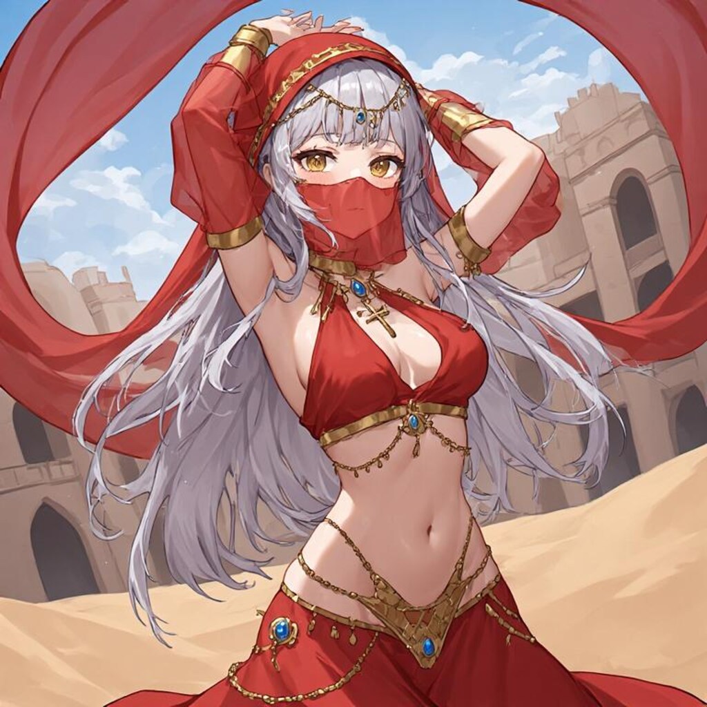 ジルリィさんもアラビアン衣装