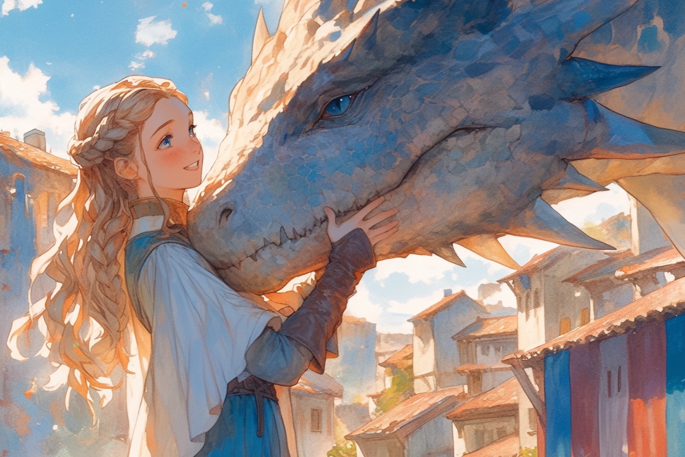 ドラゴンと少女（竜騎士）22 | の人気AIイラスト・グラビア