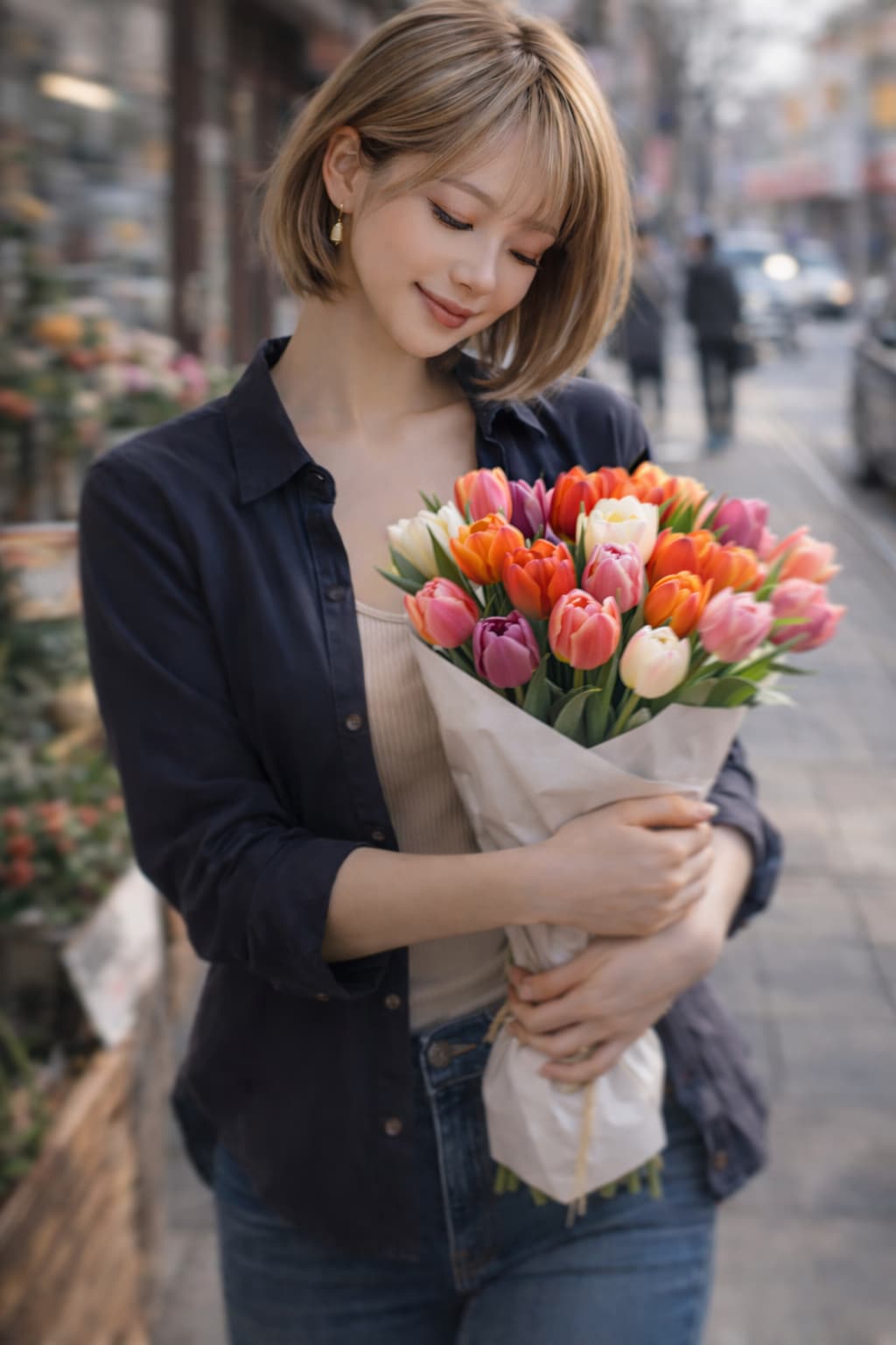 今日のチャッピー｜花のつづき