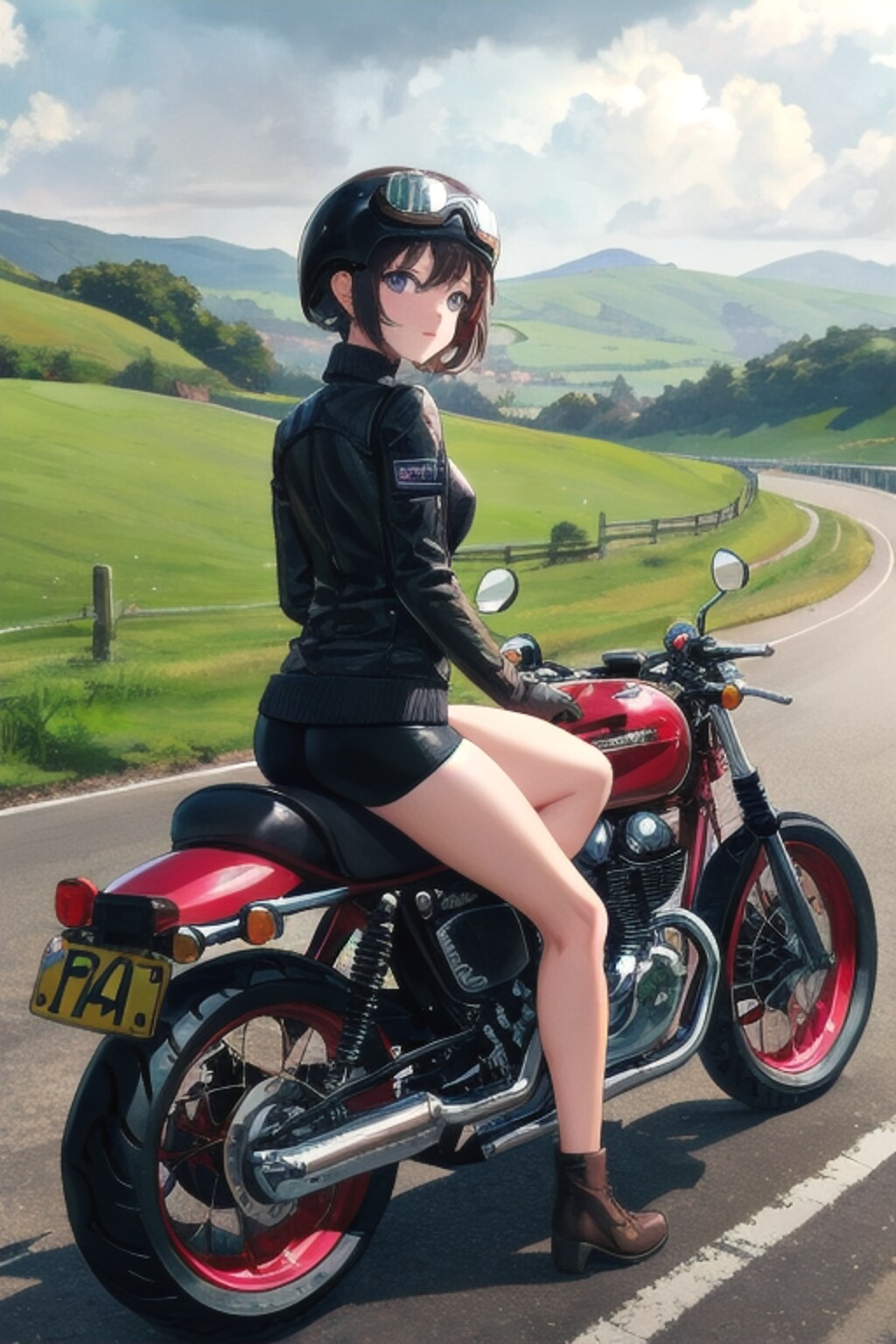 バイク好き彼女