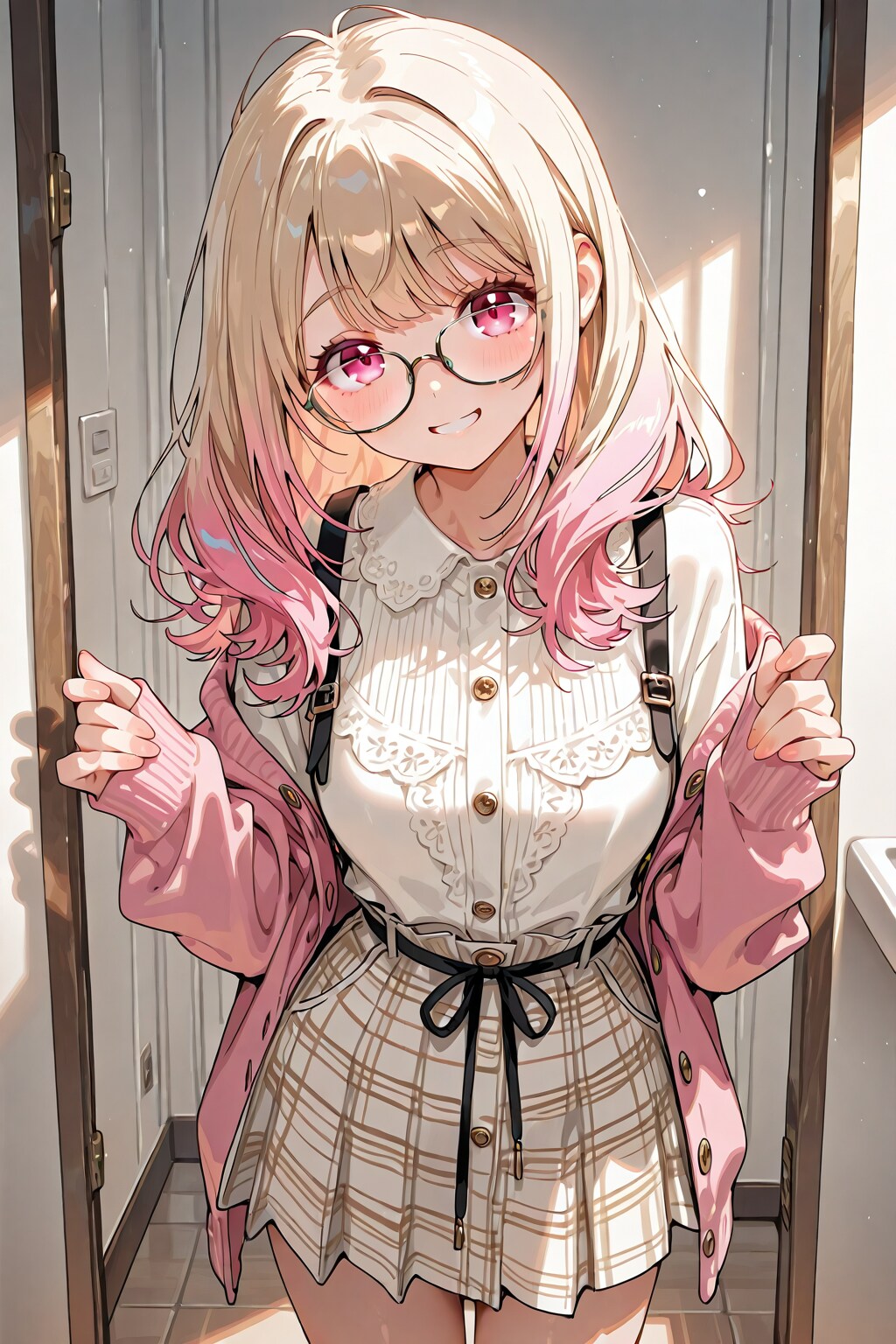 メガネ美少女