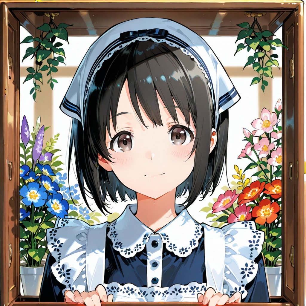 フラワーショップの店員女子