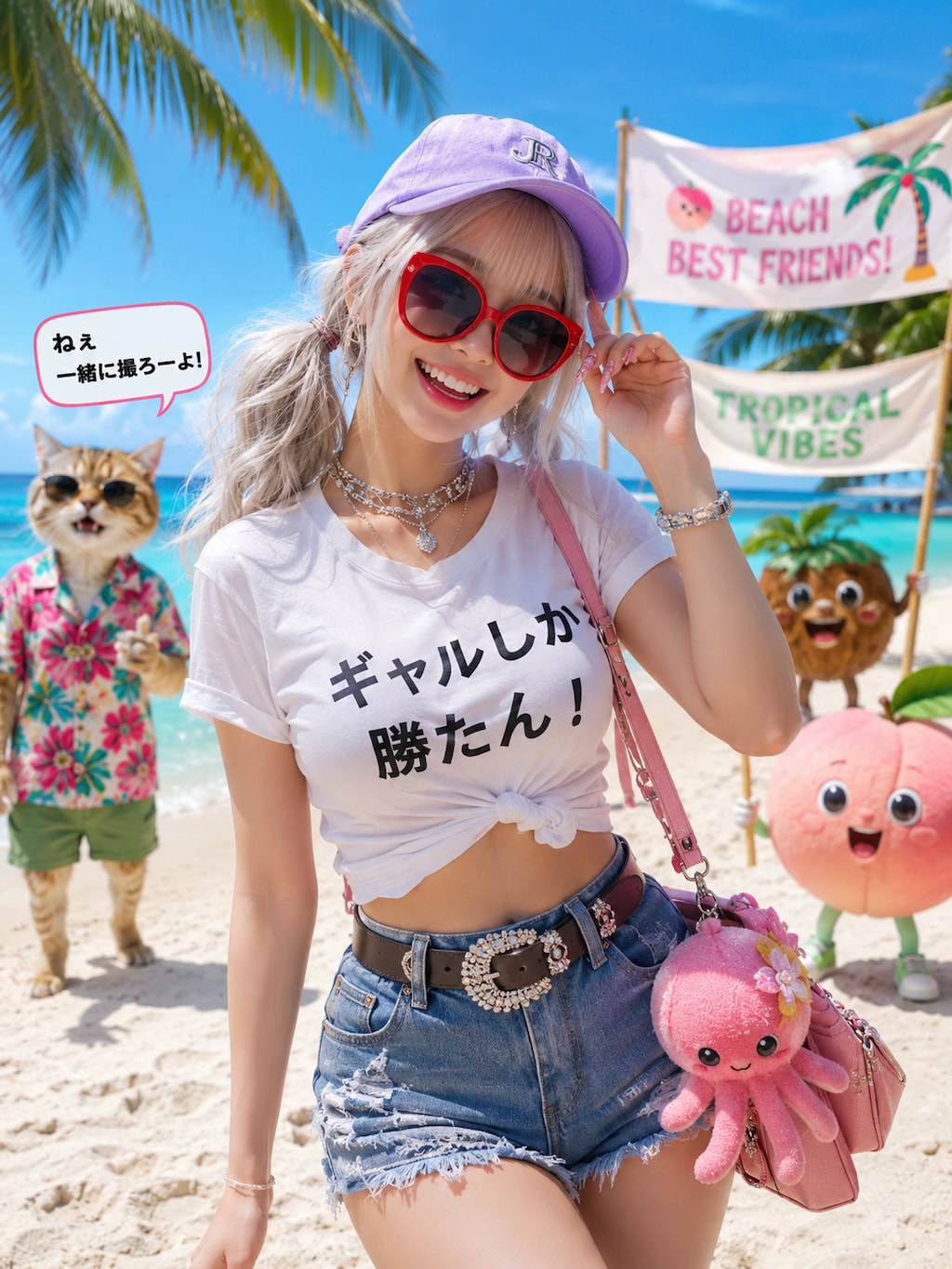 サングラスのギャル