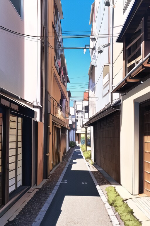昼の路地裏