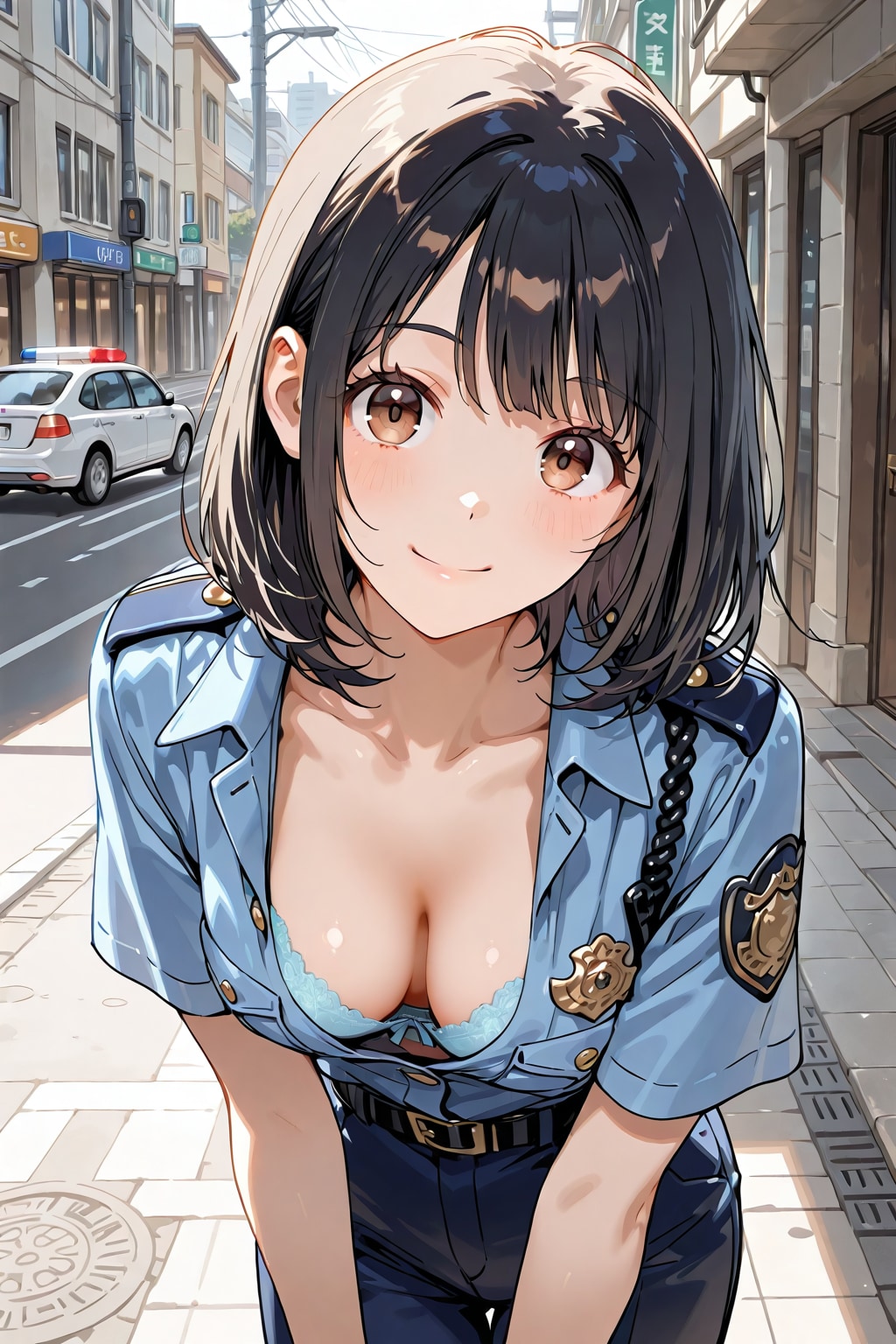 胸チラ032