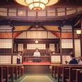 落語の公開会場にて 2枚目