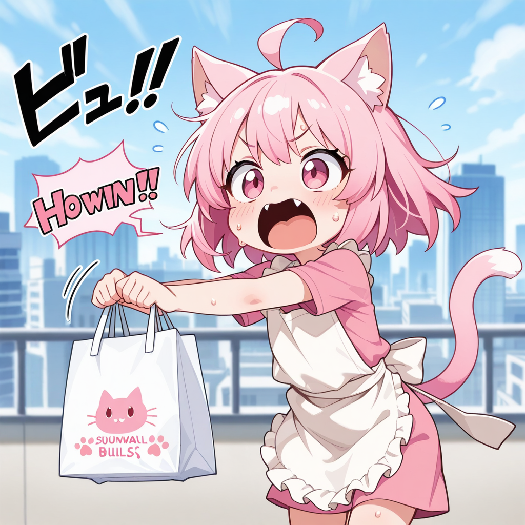 お客さ～ん！！品物忘れてるにゃん！！！