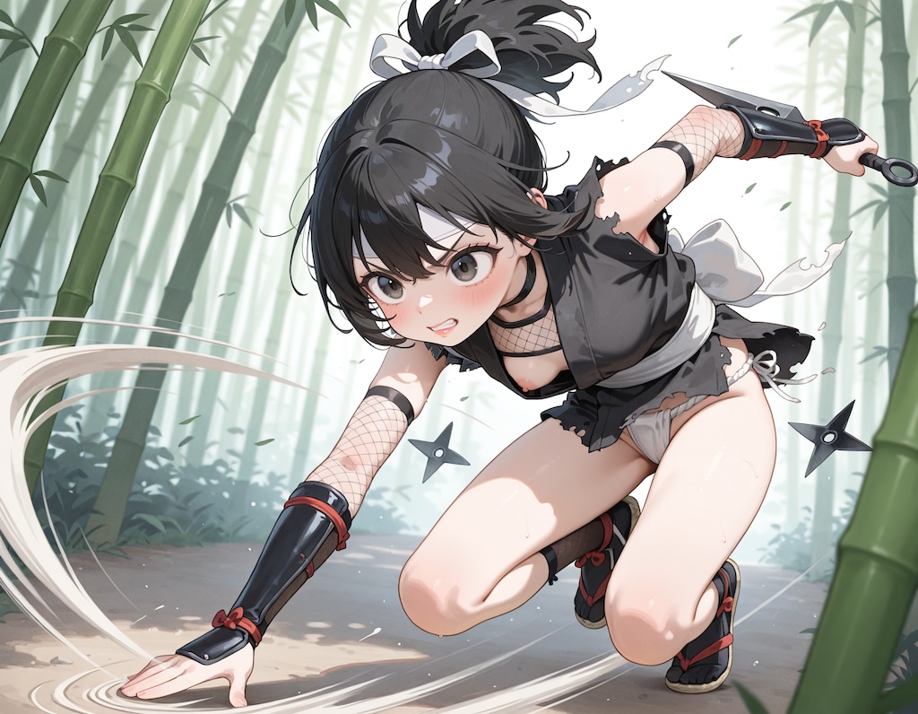 修行中の忍者少女5