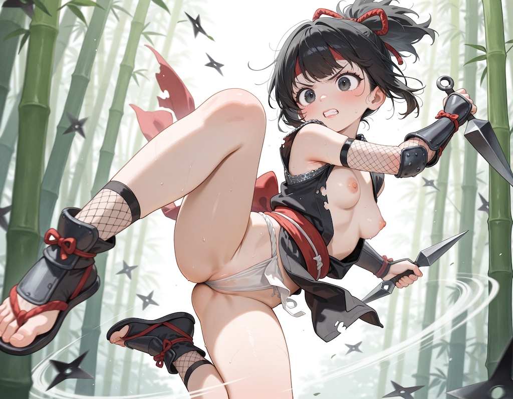 修行中の忍者少女5